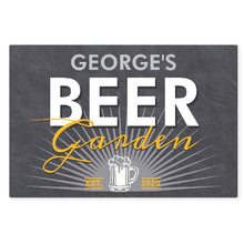 Load image into Gallery viewer, custom beer garden sign for home bar