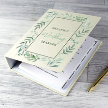 Load image into Gallery viewer, Custom name wedding organizer with border