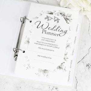 Botanical wedding planning notebook for her