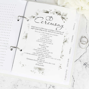 Customizable wedding checklist notebook