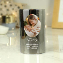 Load image into Gallery viewer, photo upload candle, candle photo transfer, personalised candle with picture, personal picture candles, gifts using photos, photo candle, memorial gifts, memorial custom photo, memorial photo