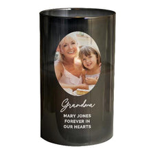 Load image into Gallery viewer, photo upload candle, candle photo transfer, personalised candle with picture, personal picture candles, gifts using photos, photo candle, memorial gifts, memorial custom photo, memorial photo