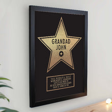 Load image into Gallery viewer, personalised award poster frame for special occasions