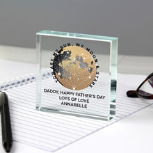 Load image into Gallery viewer, personalised sun and moon crystal token gift