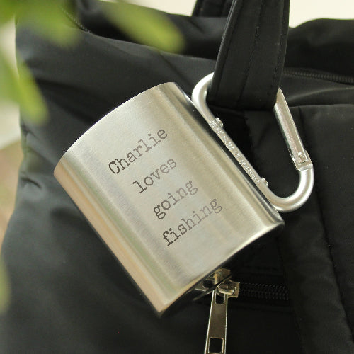  Personalised free text metal mug custom engraved gift