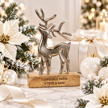 Load image into Gallery viewer, Personalised stag festive home decoration