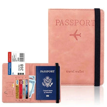 Load image into Gallery viewer, Unisex passport holder accessory for safe travel