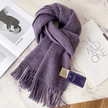 Load image into Gallery viewer, Unisex narrow wool scarf in multiple colours
