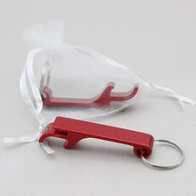 Load image into Gallery viewer, Decorative bottle opener keyrings for party giveaways