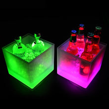 Load image into Gallery viewer, colorful-led-ice-bucket-cooler-colors-changing-champagne-bucket-for-party-led-ice-bucket-5l-wine-cooler-colors-changing-champagne-wine-bucket-home-bar-nightclub-light-up