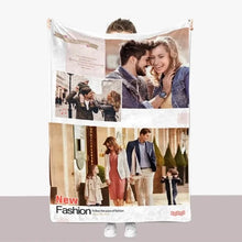 Load image into Gallery viewer, personalized blanket with photo collage tesco, personalized blanket with photo collage cheap, personalized blanket with photo collage amazon, best personalized, blanket with photo collage, personalised photo blanket, photo collage blanket uk