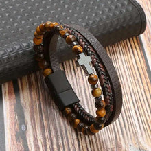 Load image into Gallery viewer, Men&#39;s Buckle Leather Multi-Layer Bracelets Gifts For Him