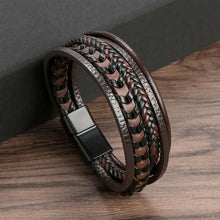 Load image into Gallery viewer, Men&#39;s Buckle Leather Multi-Layer Bracelets Gifts For Him