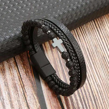 Load image into Gallery viewer, Men&#39;s Buckle Leather Multi-Layer Bracelets Gifts For Him