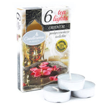 Load image into Gallery viewer, Box of scented tealight candles for cozy ambiance