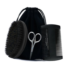 Load image into Gallery viewer, Shaving brush and wooden comb kit