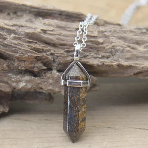 Bullet Point Necklaces ¦ Quartz Bullet Pendant ¦ Super Gift Online