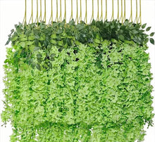 Load image into Gallery viewer, Silk wisteria hanging vine for wedding backdrop