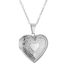 Load image into Gallery viewer, Silver love locket for Valentine’s Day gift