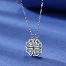 Load image into Gallery viewer, Romantic heart and clover necklace for women