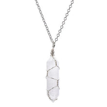Load image into Gallery viewer, Quartz bullet pendant for chakra energy healing