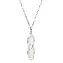 Load image into Gallery viewer, gemstone pendant necklace with polished stone finish