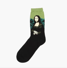 Load image into Gallery viewer, Warm autumn winter socks featuring Van Gogh artwork 