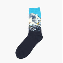Load image into Gallery viewer, Stylish men’s socks with fine art patterns