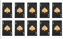 Load image into Gallery viewer, Stainless steel playing card beer opener party favor