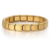 Load image into Gallery viewer, Gold star-themed Italian charm links for jewelry