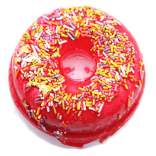 Load image into Gallery viewer, Novelty strawberry_banana donut bath fizzers for bath time