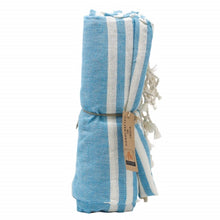 Load image into Gallery viewer, Soft cotton towel blanket ideal for travel or camping