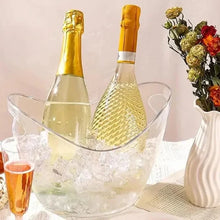 Load image into Gallery viewer, 4L clear ice bucket with handle for wine, beer, and champagne cooling