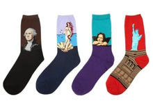 Load image into Gallery viewer, Van Gogh art socks with world-famous painting design