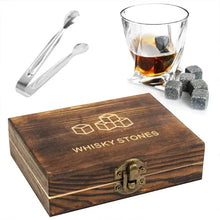 Load image into Gallery viewer,  Premium granite whiskey stones reusable ice cubes for chilled drinks