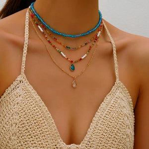  multilayer beads necklace