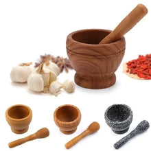 Load image into Gallery viewer, Garlic crusher bowl with pestle for kitchen cooking use