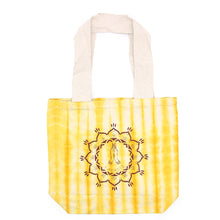 Load image into Gallery viewer, Tie-dye cotton bag used as beach or picnic tote