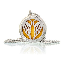 Load image into Gallery viewer, Silver diffuser necklace for essential oils and relaxation