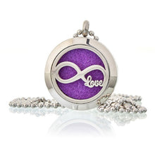 Load image into Gallery viewer, Relaxation gift silver necklace with diffuser locket