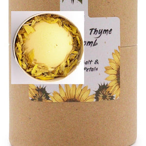 bath bomb gift set with Himalayan salt and florals