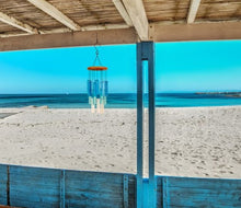 Load image into Gallery viewer, Glass and shell wind chimes for garden decoration 