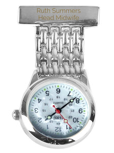 Personalised fob watch for nurses and healthcare workers