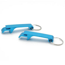 Load image into Gallery viewer, Personalised bottle opener keyring gifts for wedding favours