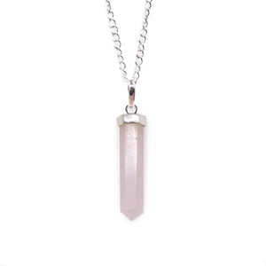 natural-stone-bullet-necklaces-pink-crystal-quartz-bullet-pendants-hexagonal-column-quartz-necklaces-pendants-natural-stone-bullet-pink-crystal-pendant-necklace-bullet-point-crystal-healing hand pendant