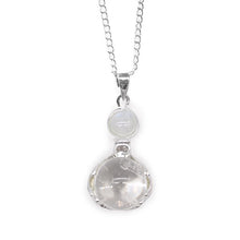 Load image into Gallery viewer, natural-stone-bullet-necklaces-pink-crystal-quartz-bullet-pendants-hexagonal-column-quartz-necklaces-pendants-natural-stone-bullet-pink-crystal-pendant-necklace-bullet-point-crystal-healing hand pendant