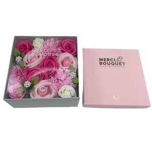 Colorful soap flower, scented soap flower Ultra bee soap flower bouquet wrapped elegantly for delivery