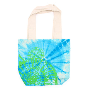 Handmade tie-dye cotton bag for everyday use