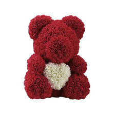 Load image into Gallery viewer, Teddy Bear Forever Roses Gift Box ¦ Forever Rose Teddy Bear Gifts