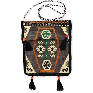 Lightweight kilim messenger bag for travel and festivals